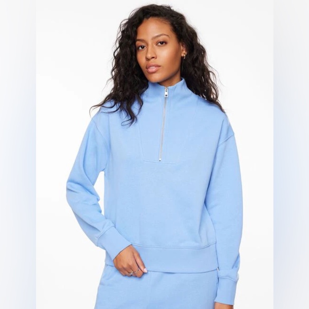 French Terry Quarter Zip Sweatshirt
